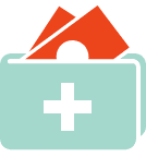 Wallet showing money for medical expenses