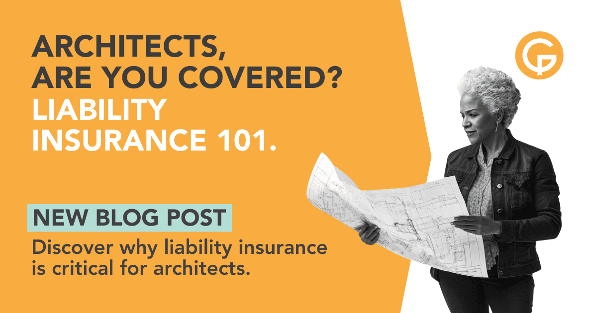 a woman reading some plans thinking about if she has architect liability insurance