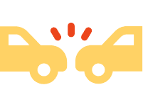 Two cars hitting each other showing showing that commercial auto insurance can protect you from property damage.