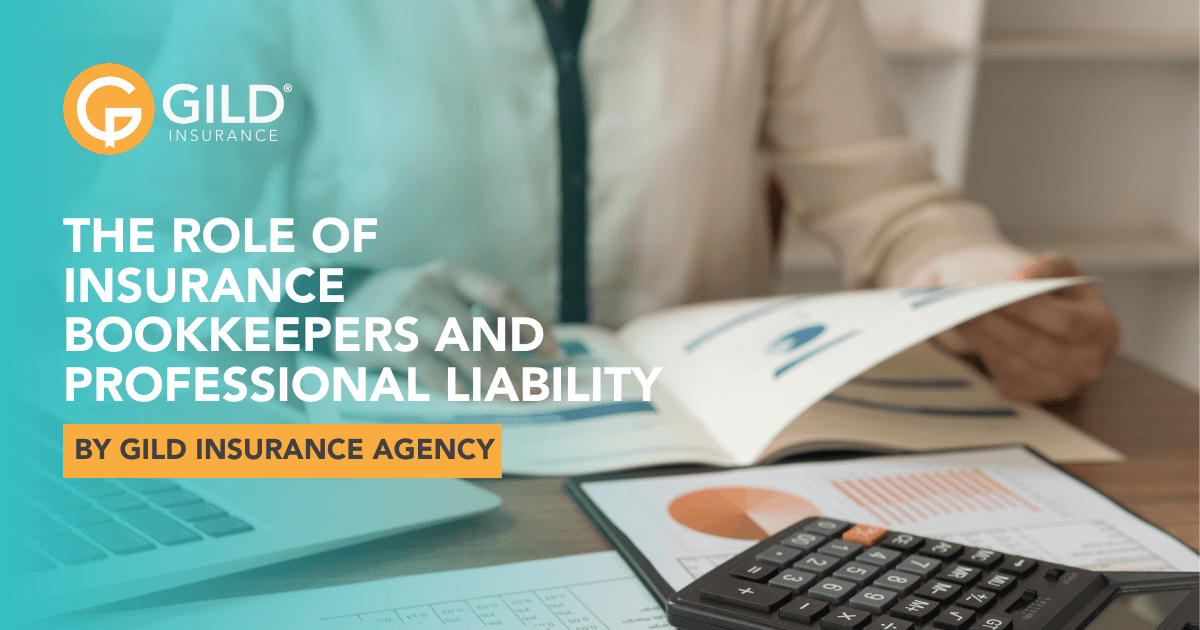 A person reviewing a document about insurance for bookkeepers