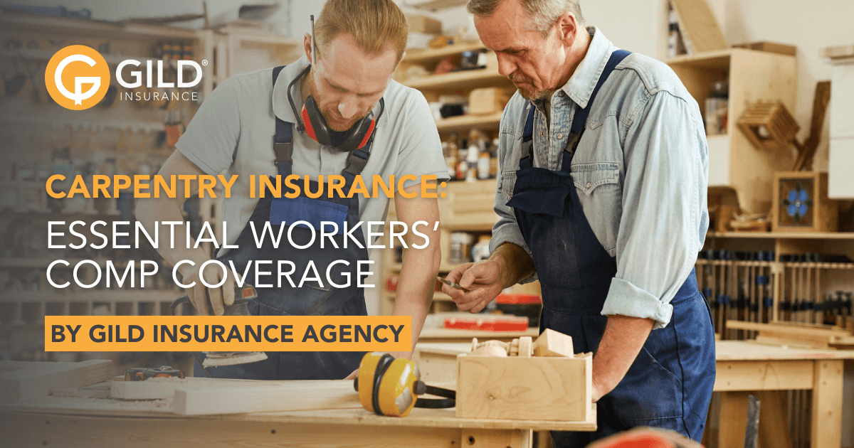 Two workers working and showing the need for carpentry insurance