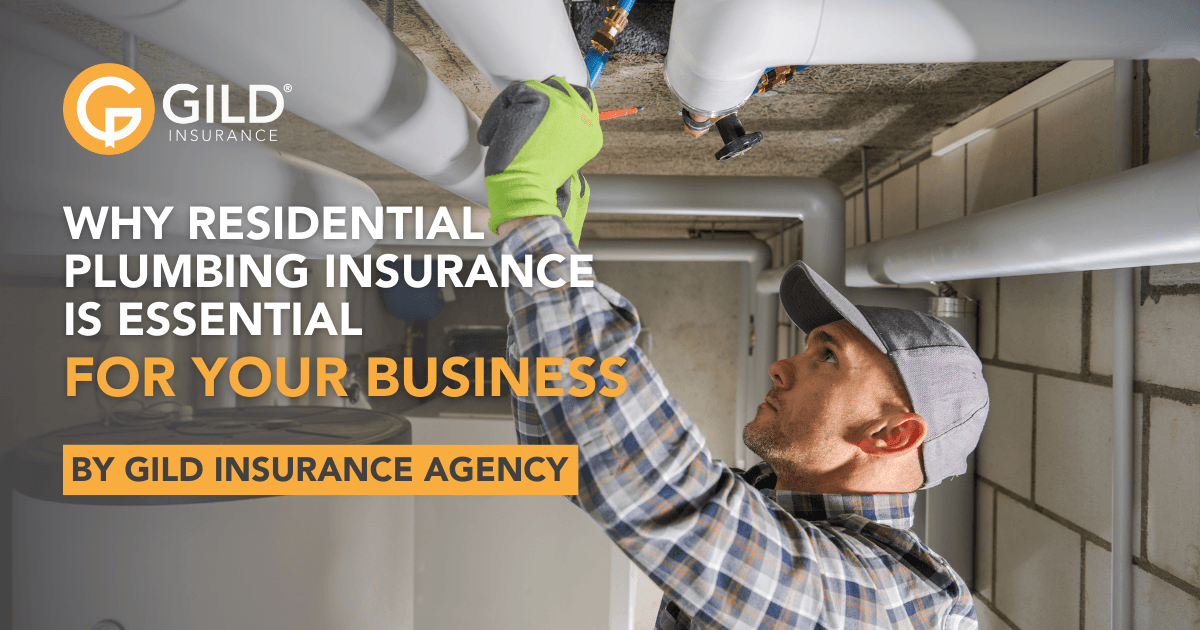 A plumber working who has residential plumbing insurance