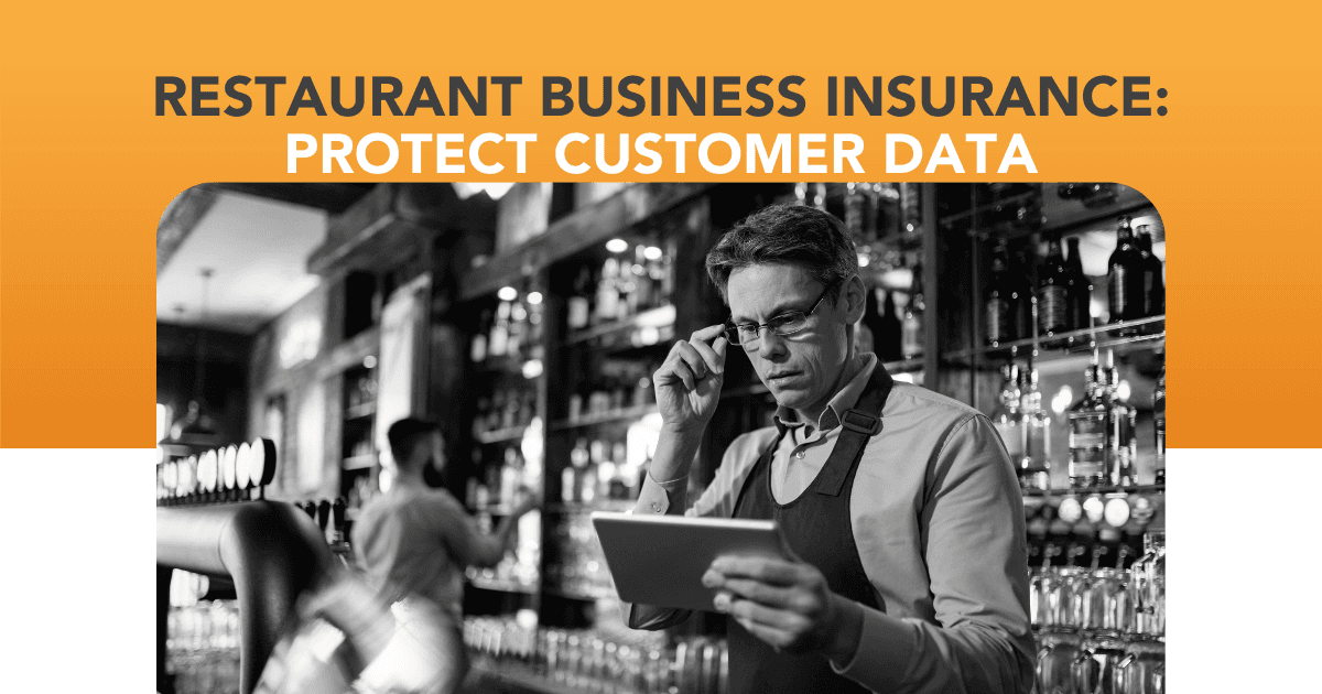a restaurant owner reviewing restaurant business insurance