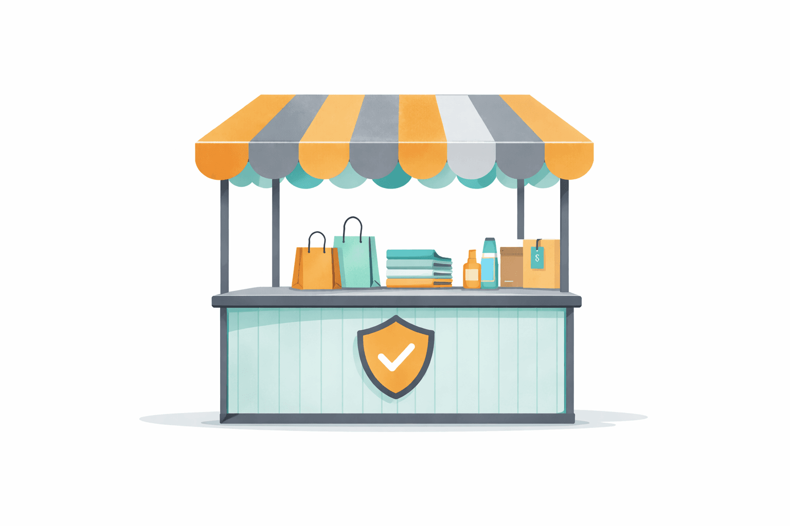 Vendors Insurance Requirements and a market stall display